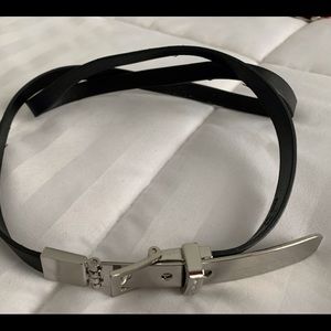 Michael Kors black skinny belt